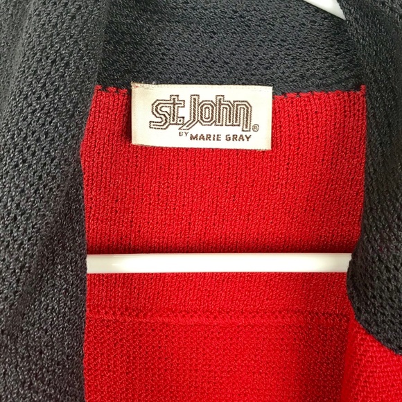 ST. JOHN by Marie Gray Red Vintage Suit - Picture 4 of 8